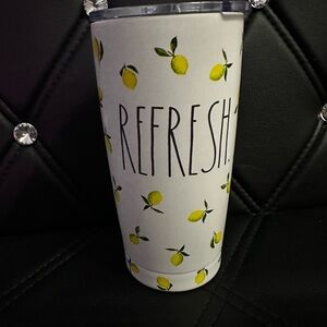 Rae Dunn Stainless Steel Tumbler with Lemon Design